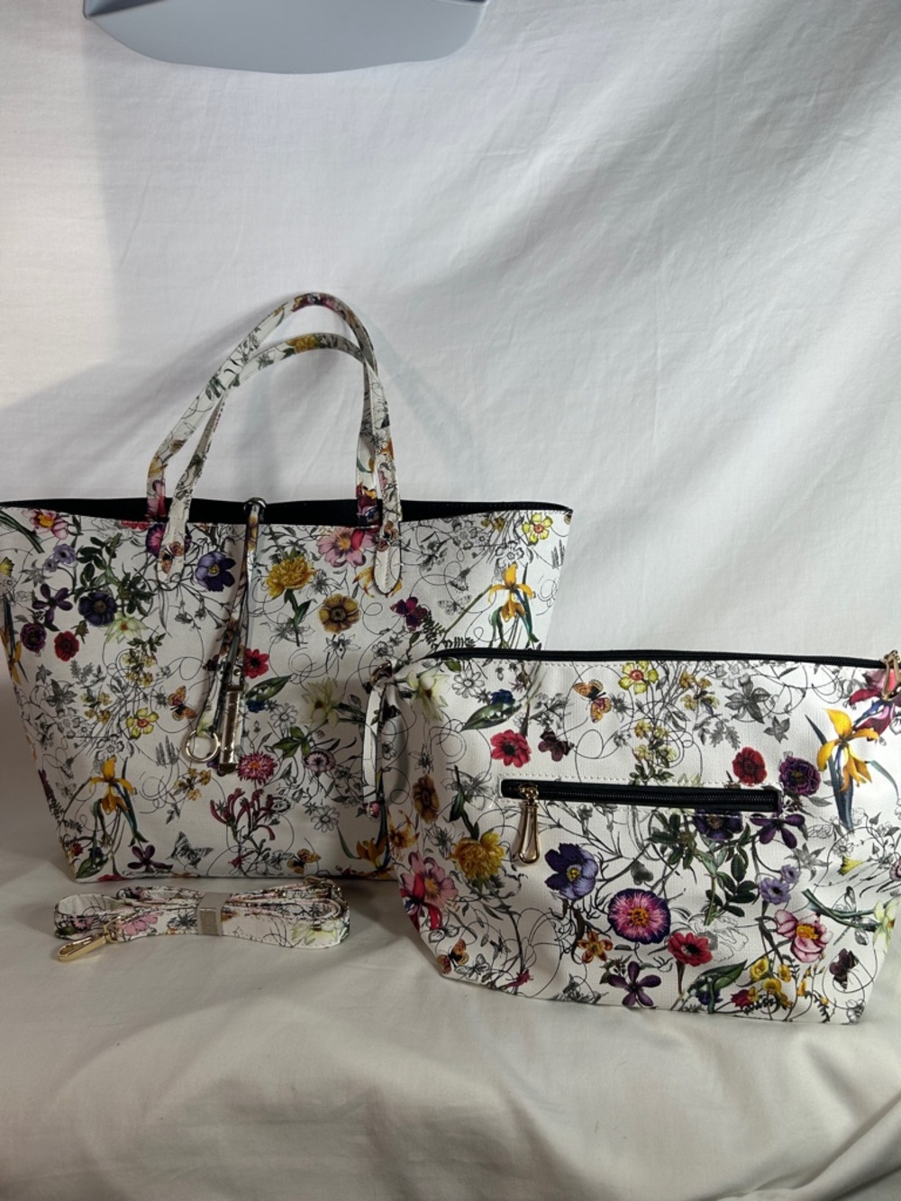 Patterned Travel Set For Women On The Go, Vintage NWOT 2 Piece Set - Picture 12 of 12